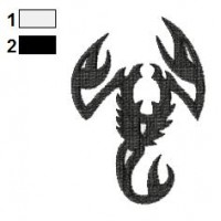 Scorpion Tattoo Embroidery Design 02